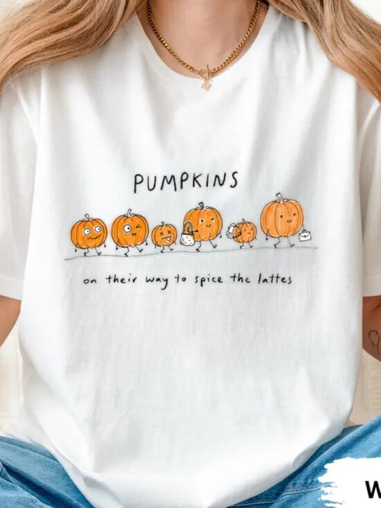 Tops - Pumpkin Shirt, Funny Pumpkin Tee, Fall Lover Shirt